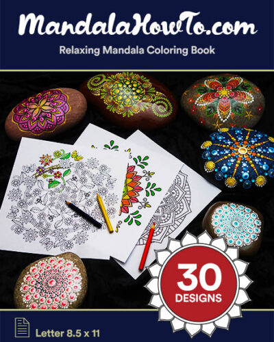 Mandala Coloring book cover page