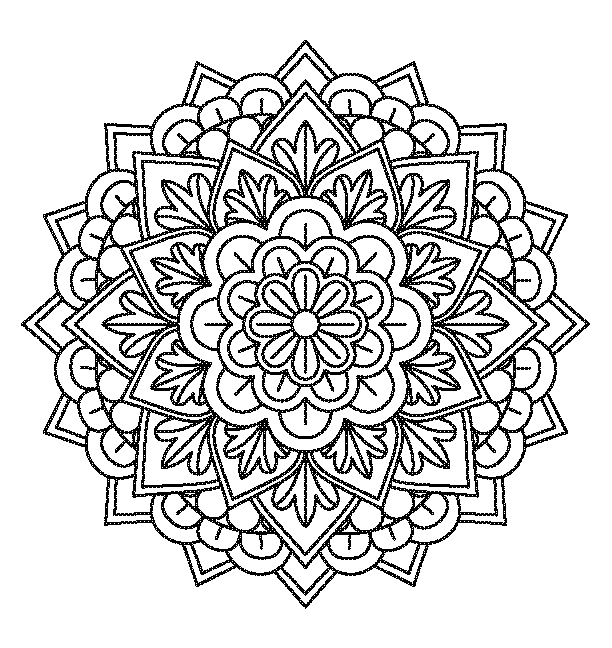Mandala coloring book design 3