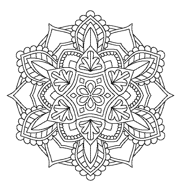 Mandala coloring book design 5
