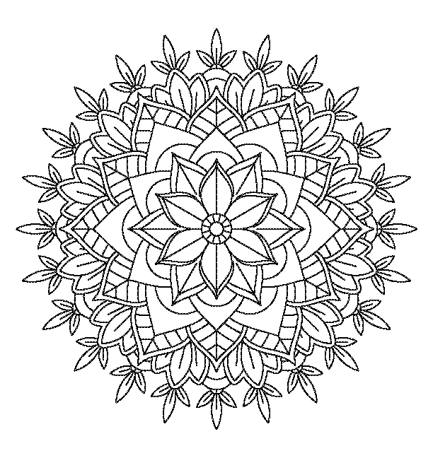 Mandala coloring book design 7