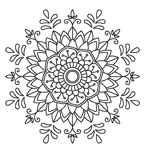 Mandala coloring book design 15