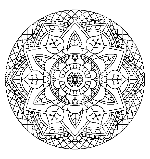 Mandala coloring book design 17