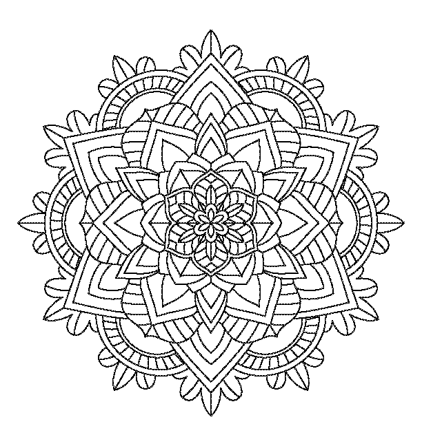 Mandala coloring book design 18