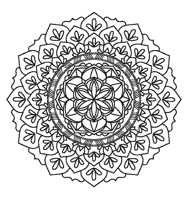 Mandala coloring book design 19