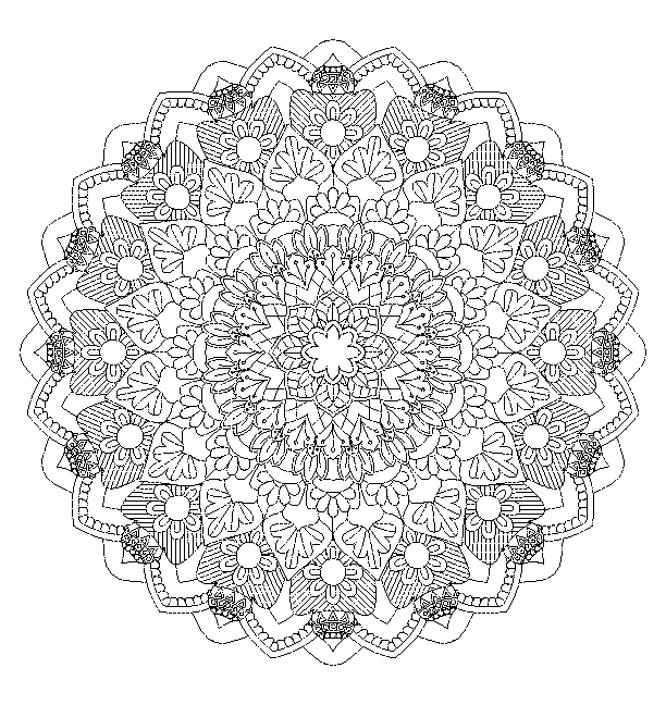 Mandala coloring book design 20