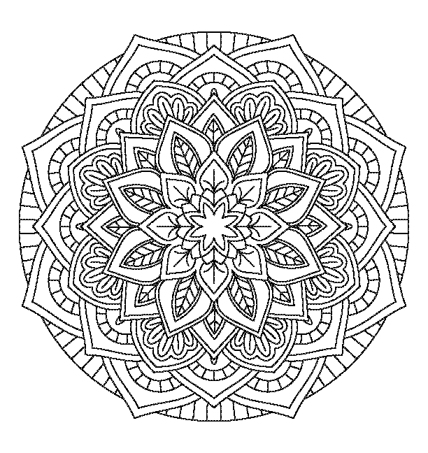 Mandala coloring book design 25