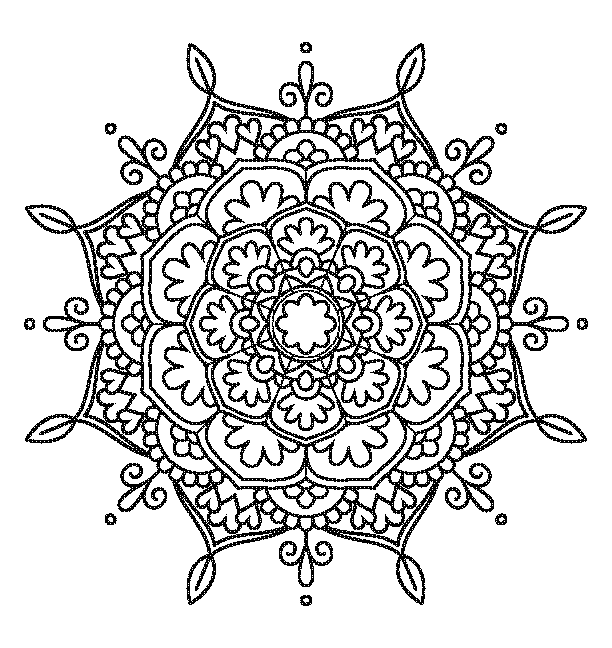 Mandala coloring book design 27