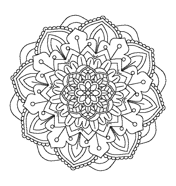 Mandala coloring book design 28